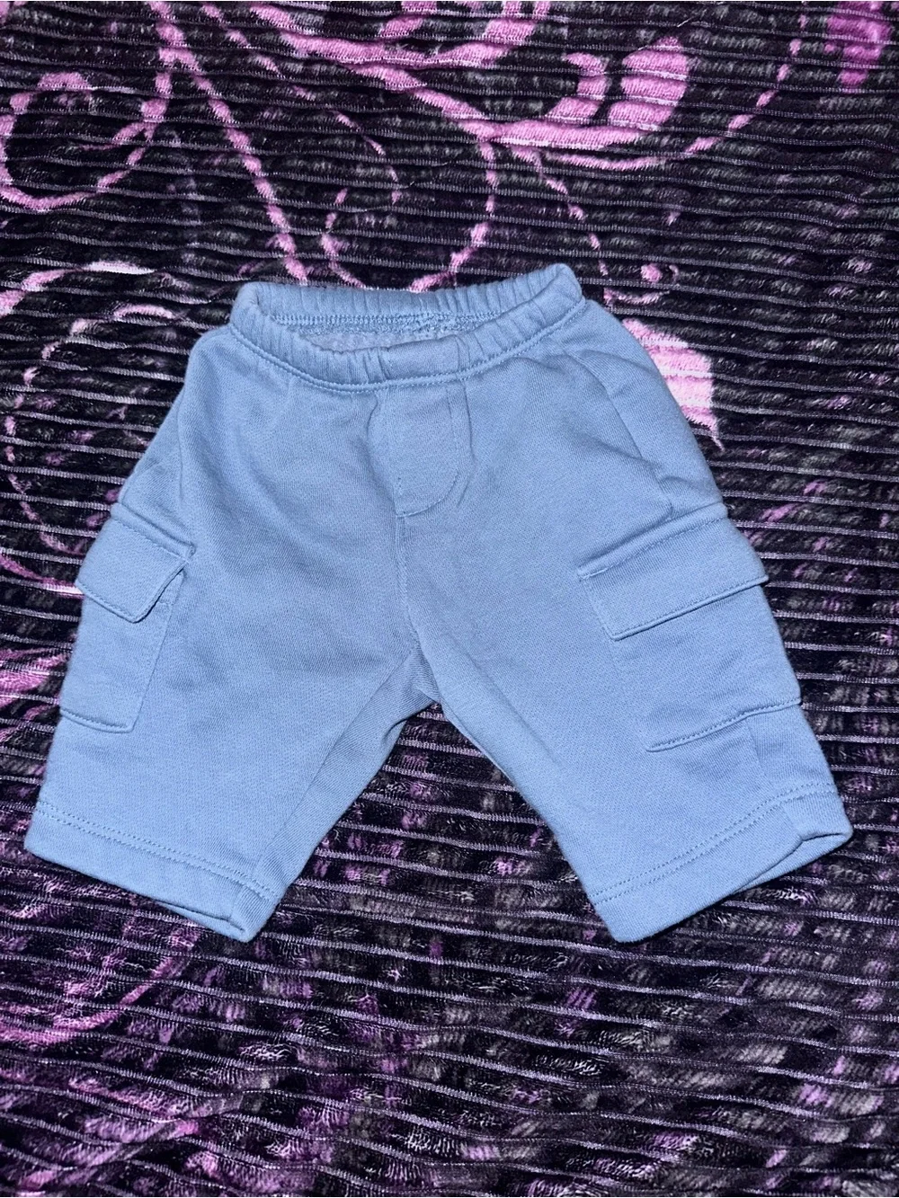 GAP Light Blue Cargo Sweatpants newborn